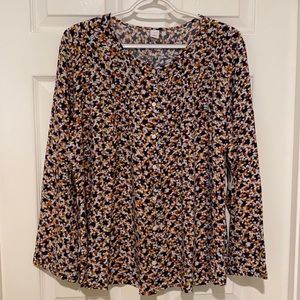 BNWT- Navy Floral Blouse